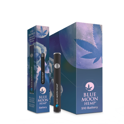 510 Thread Rechargeable Battery By Blue Moon Hemp