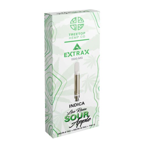 sour apple live resin cartridge